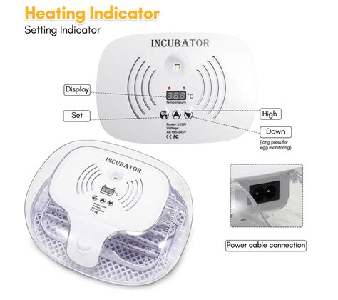 Couveuse Digital LED Machine Pour Lincubation Artificielle Des Œufs 16