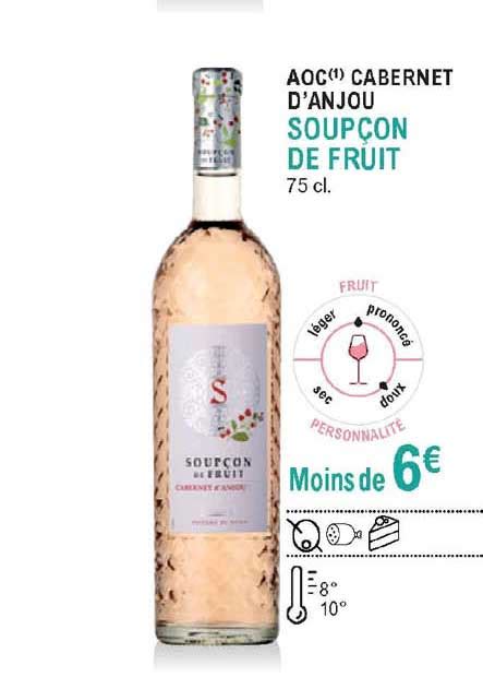 Promo Aoc Cabernet D Anjou Soup On De Fruit Chez E Leclerc Icatalogue Fr