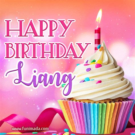 Happy Birthday Liang Lovely Animated 