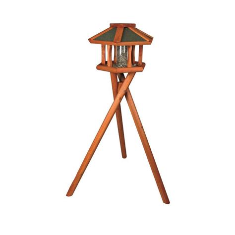 TRIXIE Deluxe Wooden Bird Feeder Gazebo with Stand-5573 - The Home Depot