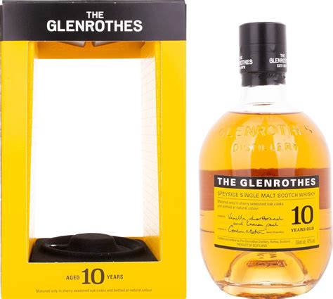 The Glenrothes 10 Years Old Speyside Single Malt 40 Vol 0 7l In