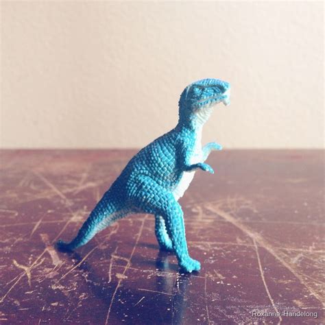 "Blue Dinosaur " by Roxanne Handelong | Redbubble