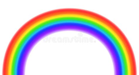 Illustration Arc En Ciel De Sept Couleurs Sur Fond Blanc Arc Arc Arc