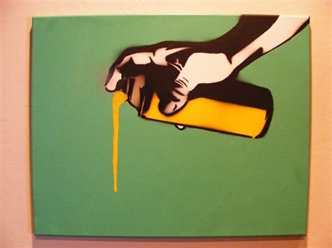 Spray Paint Can Drip Yellow Spray Paint Stencil By ~thestreetcanvas On Deviantart Spray Paint