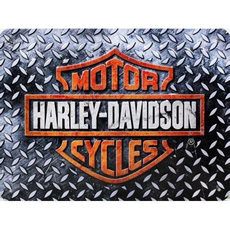 Harley Davidson Plaque métal déco 20x15cm