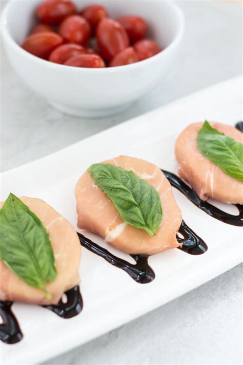 Prosciutto Wrapped Mozzarella With Basil Queen Of My Kitchen