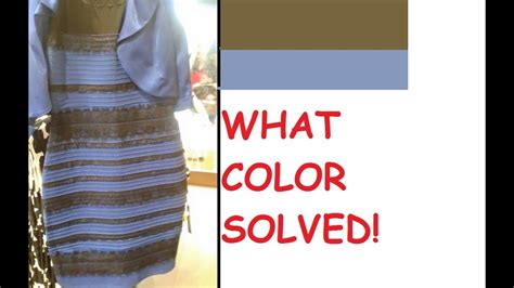 What Color Is This Dress Illusion Solved Youtube