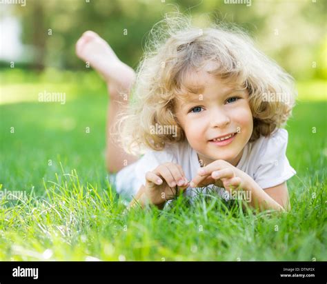 Happy child playing Stock Photo - Alamy