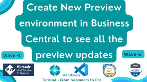 Create Preview Environment In Business Central Wave 1 Preview In