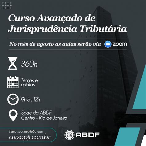 Pjt Curso Avan Ado De Jurisprud Ncia Tribut Ria Abdf