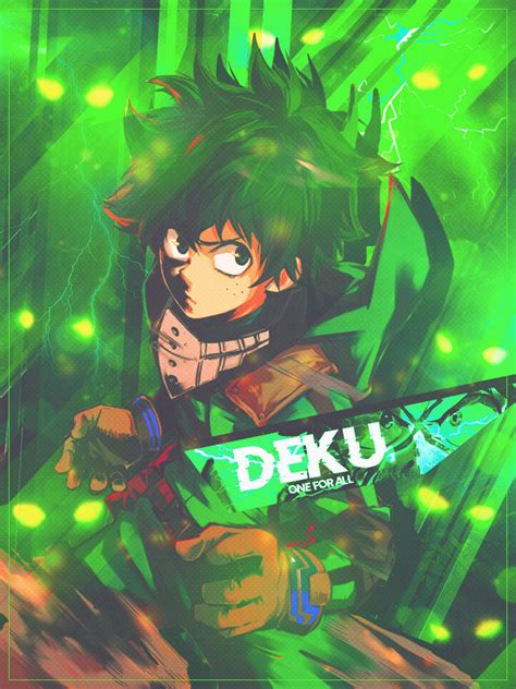 Deku One For All By Dinocozero On Deviantart