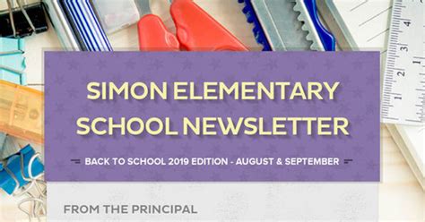 Simon Elementary School Newsletter Smore Newsletters For Education