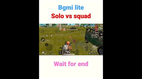 Solo Vs Squad Bgmi Lite Youtube