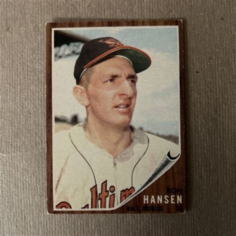 Topps Baseball Ron Hansen Baltimore Orioles Card Ebay