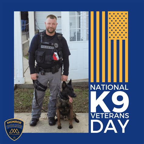 National K9 Veterans Day Monroe Louisiana Police Department