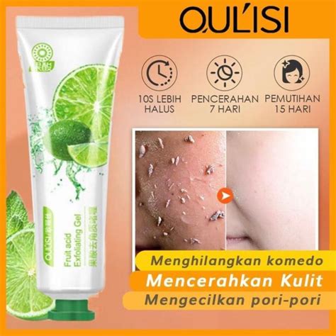 Jual Oulisi Minutes Exfoliating Gel Peel Wajah Facial Glowing