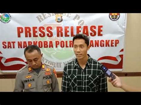 Press Release Kasat Narkoba Bersama Kasi Humas Polres Pangkep Akp