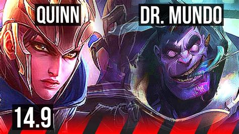 QUINN Vs DR MUNDO TOP 6 Solo Kills KR Diamond 14 9 YouTube