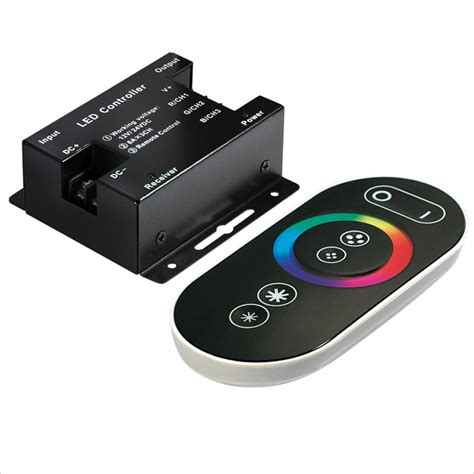 LED RGB RF Touch Controller With Dynamic Color Changing Modes 12 Volt