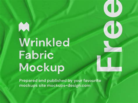 Free Wrinkled Fabric Mockup Mockups Design