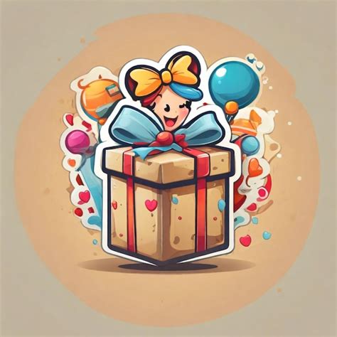 Premium Vector Gift Box Cartoon Vector Background