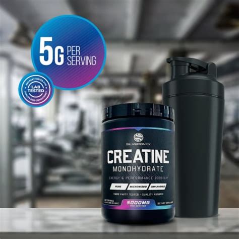 Micronized Creatine Monohydrate Powder Unflavored Creatine 5000mg 5g 60 Servings 60