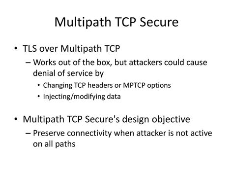 Multipath Tcp Improvements Ppt Download