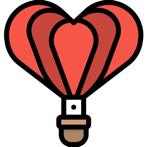 Hot Air Balloon Photo Idea Studio Lineal Color Icon