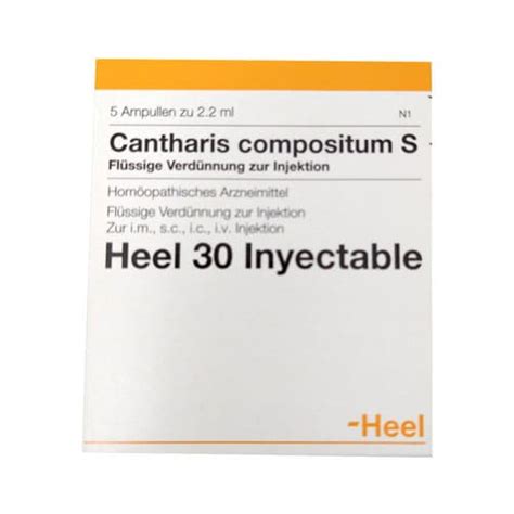 Heel 30 Cantharis Compositum S Caja X 5 2 2 Ml Alimentarte Saludable