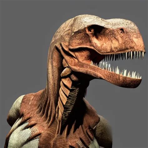 Humanoid Tyrannosaurus Rex With Feathers Stable Diffusion Openart