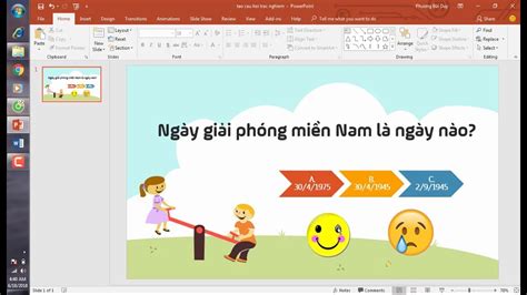 T O C U H I Tr C Nghi M Trong Powerpoint Nhanh Ch Ng V P M T Youtube