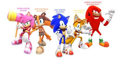 Sonic Boom Characters Render with Voice Cast by SuperRatchetLimited on DeviantArt