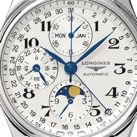 Longines Master Collection Moon Phase Ssteel Chronograph Peters