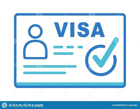 Visa Document Arrival Foreign Passport Icon Outline Customs House