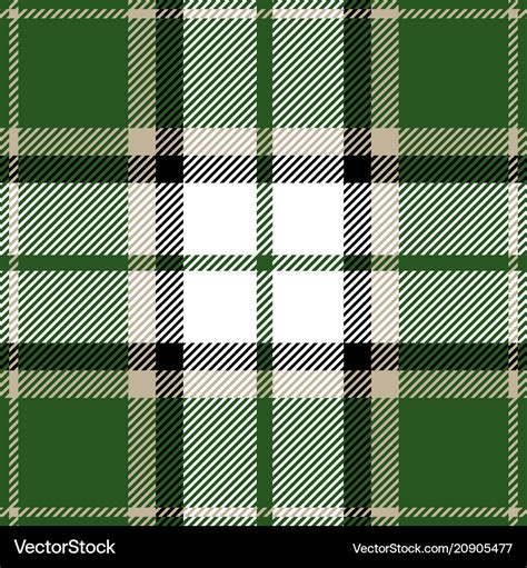 Green Tartan Plaid Seamless Pattern Royalty Free Vector