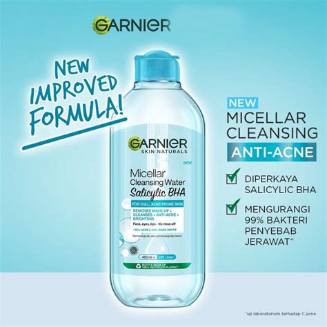 Jual Garnier Micellar Water Salicylic Blue Shopee Indonesia