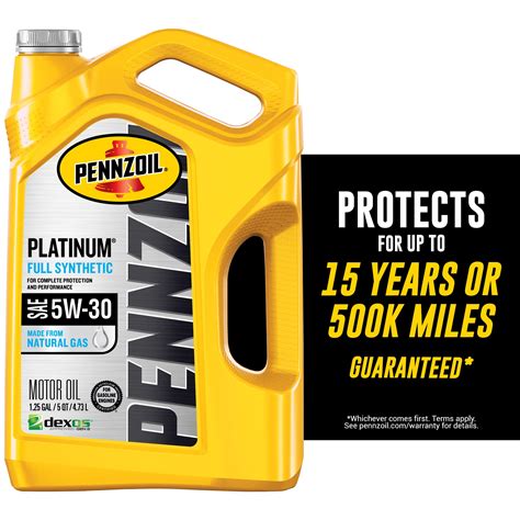 Pennzoil Platinum Full Synthetic 5w 30 Motor Oil