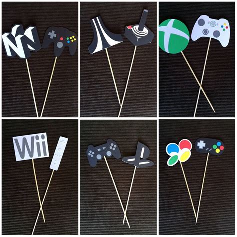 Gamer Centerpiece Video Game Birthday Gamer Party Video Etsy