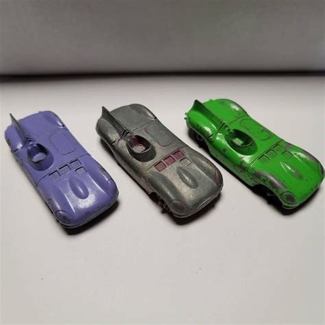 Three Tootsie Toy Jaguar Race Cars Etsy