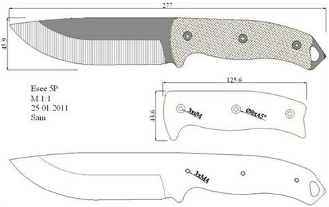 Tactical Knife Template