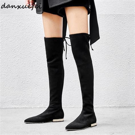 Venta Botas De Gamuza Para Mujer Negras En Stock