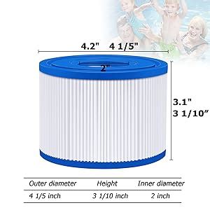 Amazon KGC 12 Pack Type VI Spa Hot Tub Filters Compatible With Coleman Salu Spa Lay Z Spa