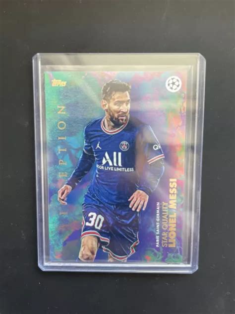 Topps Champions League Inception Lionel Messi Qualit Toile