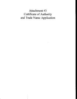 Fillable Online Icc Illinois Certificate Of Authority And Trade Name