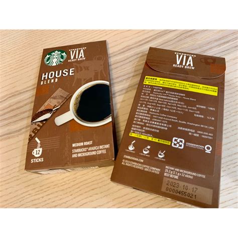 星巴克via®星巴克家常即溶咖啡 Starbucks Via®ready Brew House Blend 蝦皮購物