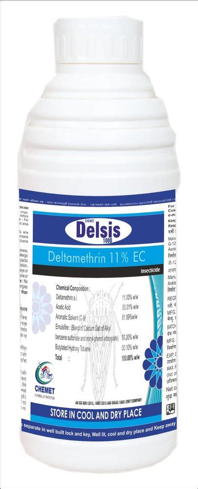 Deltamethrin 11 EC Insecticide Delsis 1000 Bottle At Rs 2000 Litre In