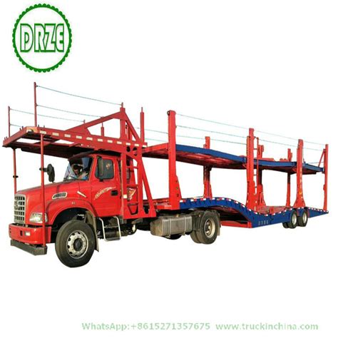 Wholesale Customization Hydraulic Double Deck Car Carrier Semi Trailer