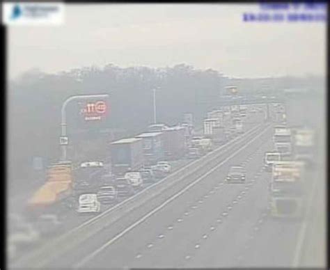 M6 Reopens Following Collision Between Van And Hgv Near Sandbach