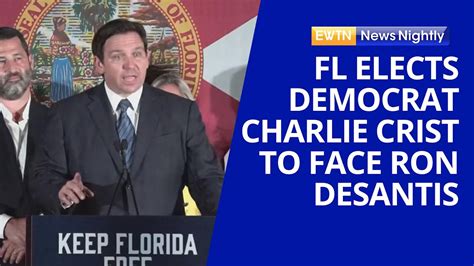 Florida Elects Democrat Charlie Crist To Face Republican Ron Desantis