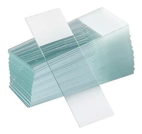 50 Laminillas Portaobjetos Color Blanco Para Microscopio